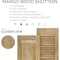 Ekena Millwork Americraft 4-Board (3 Batten) Wood Joined Board-n-Batten Shutters w/Ellipt Top, ARW401BE414X65NTH, PR ARW401BE414X65NTH - alternate 2